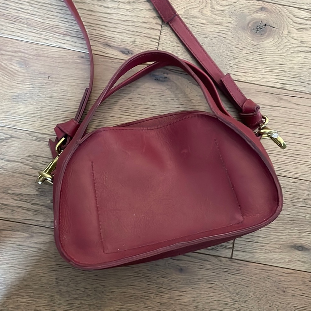 Madewell The Sydney Zip-Top Crossbody Bag NB208 BURGUNDY